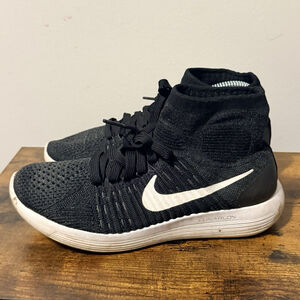 Nike LunarEpic Flyknit Running Shoes Black Anthracite Women’s Sz 7  818677-007